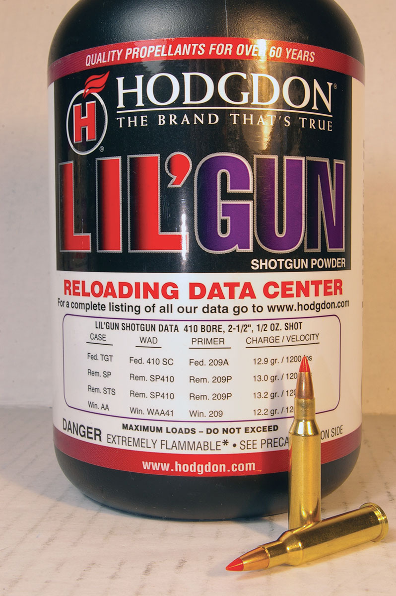 Hodgdon Lil’Gun was the best powder tried for high velocity and good accuracy in the 17 Hornet.